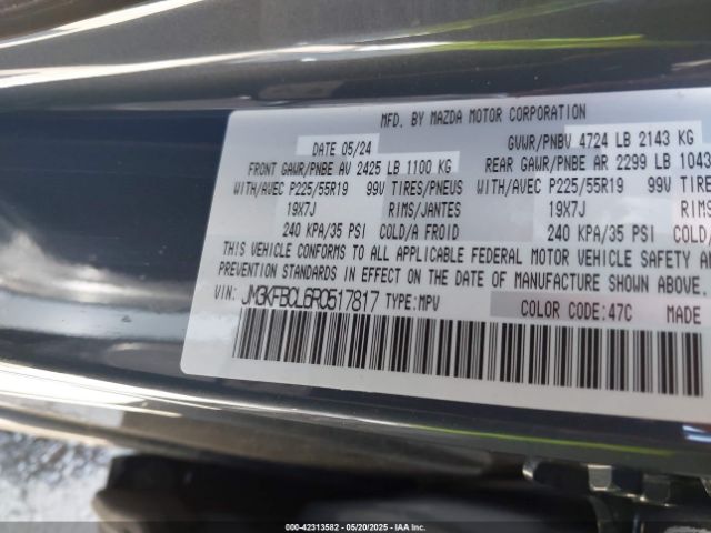 2024 MAZDA CX-5 JM3KFBCL6R0517817 Photo 8