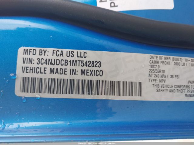 2021 JEEP COMPASS 3C4NJDCB1MT542823 Photo 8