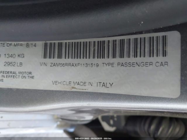 2015 MASERATI QUATTROPORTE ZAM56RRAXF1131519 Photo 8