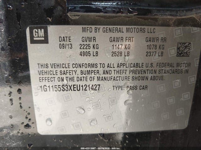 1G1155S3XEU121427 Chevrolet IMPALA 2LZ