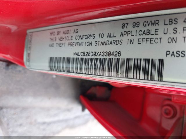 1999 AUDI A4 WAUCB28D0XA330426 Photo 8
