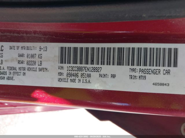 2014 CHRYSLER 200 1C3CCBBB7EN128927 Photo 8