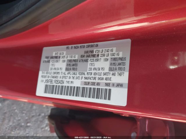 JM3KFBBL1R0504054 Mazda Cx-5 2.5 S Select