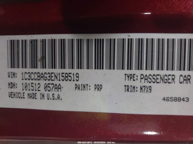 2014 CHRYSLER 200 1C3CCBAG3EN158519 Photo 8