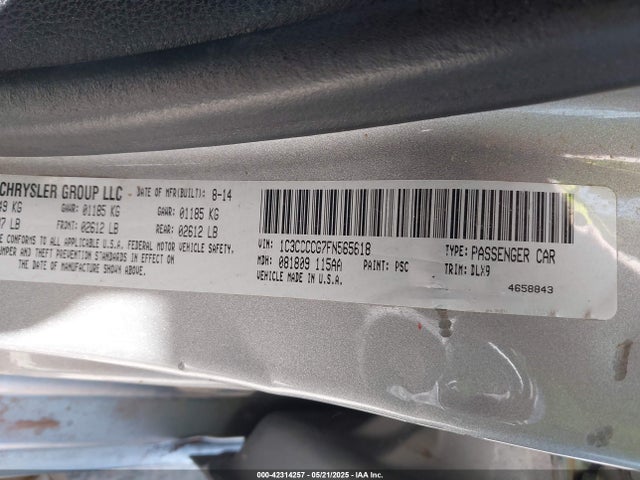 Chrysler 200 2015 1C3CCCCG7FN565618 Image 9