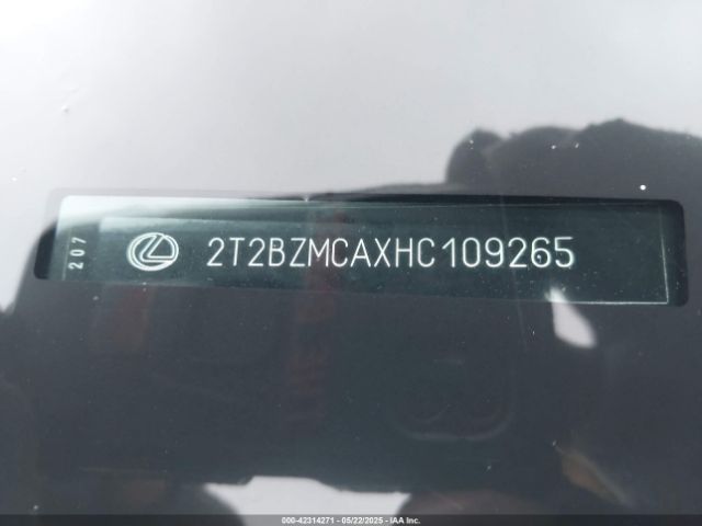 2T2BZMCAXHC109265 Lexus RX 350