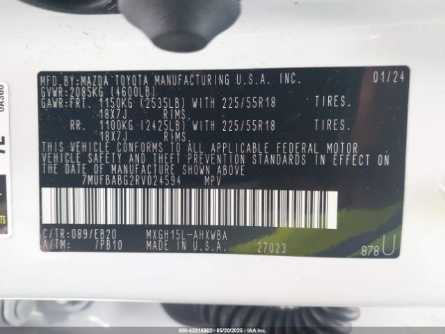 2024 TOYOTA COROLLA CROSS HYBRID 7MUFBABG2RV024594 Photo 8