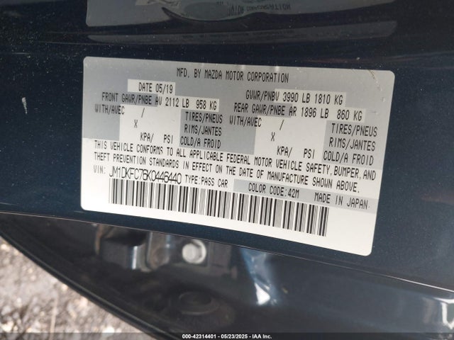 JM1DKFC76K0446440 Mazda Cx-3 Touring