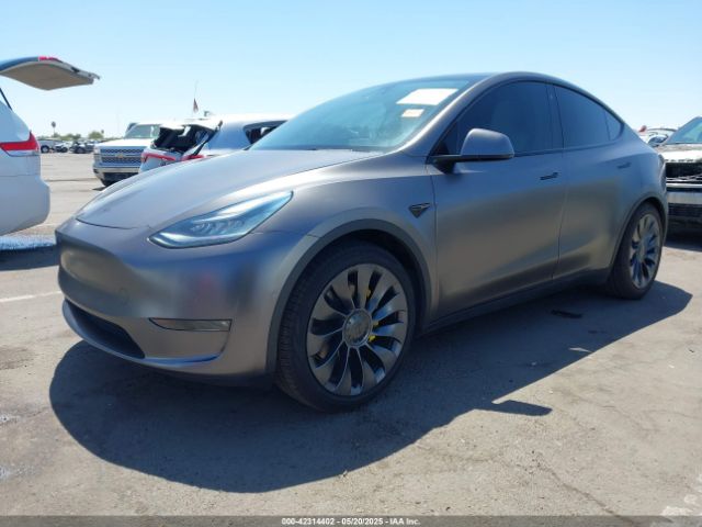 2021 TESLA MODEL Y 5YJYGDEE7MF157459 Photo 1