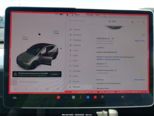 2021 TESLA MODEL Y 5YJYGDEE7MF157459 Photo 6