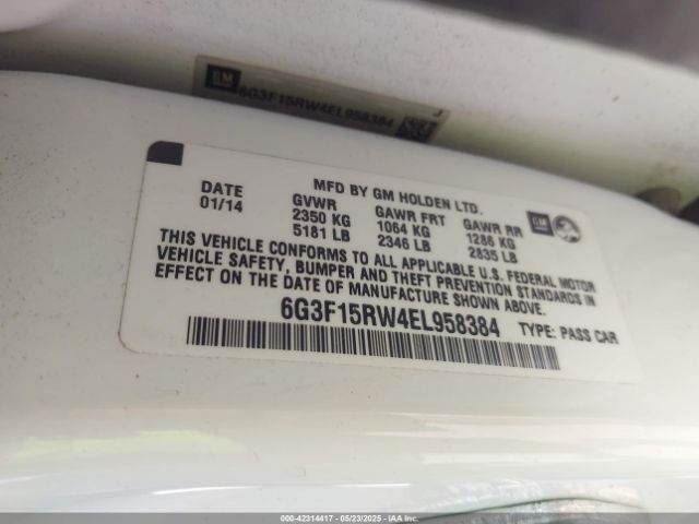 6G3F15RW4EL958384 Chevrolet SS