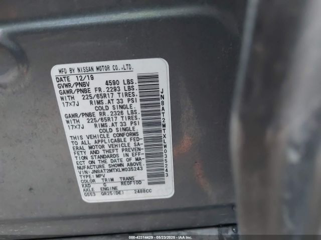 2020 NISSAN ROGUE JN8AT2MTXLW035243 Photo 8