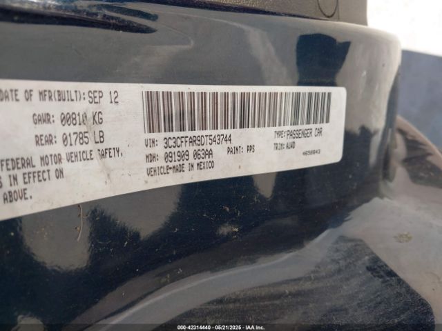2013 FIAT 500 3C3CFFAR9DT543744 Photo 8