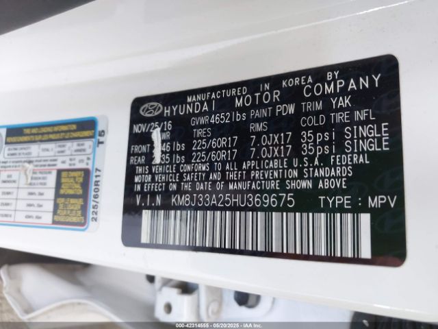KM8J33A25HU369675 Hyundai t-gdi gamma