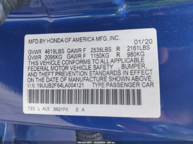 2020 ACURA TLX 19UUB2F64LA004121 Photo 8