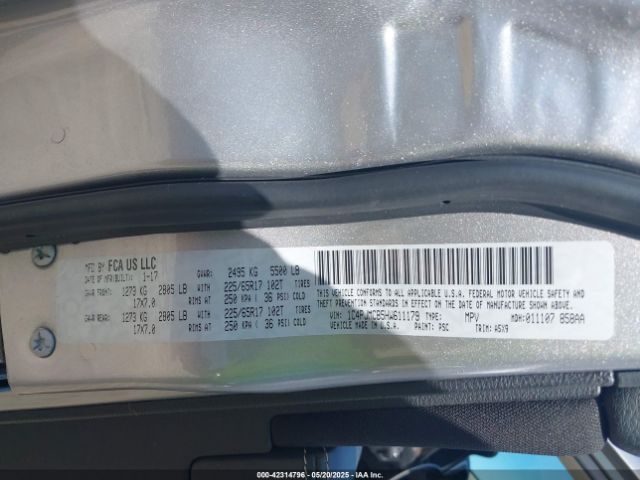 1C4PJMCB5HW611179 Jeep Cherokee Latitude 4x4