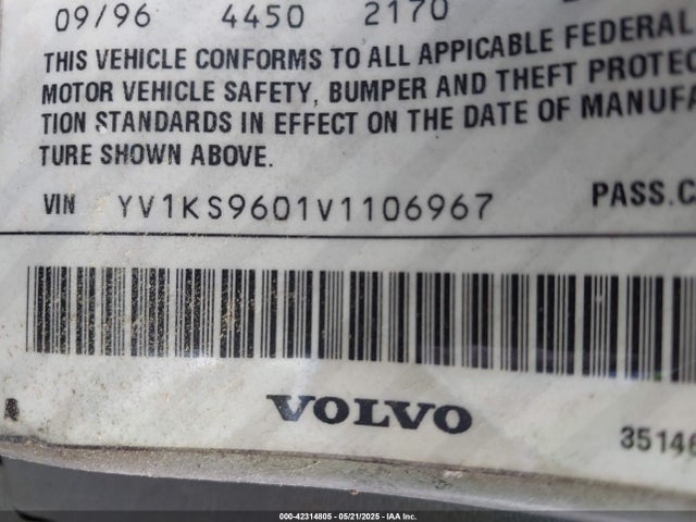 1997 VOLVO 960 YV1KS9601V1106967 Photo 8