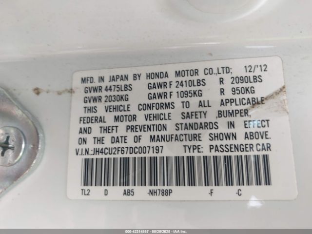 2013 ACURA TSX JH4CU2F67DC007197 Photo 8