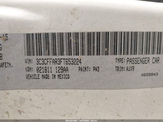 2015 FIAT 500 3C3CFFAR3FT653224 Photo 8