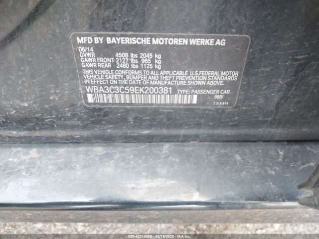 2014 BMW 320I WBA3C3C59EK200381 Photo 8