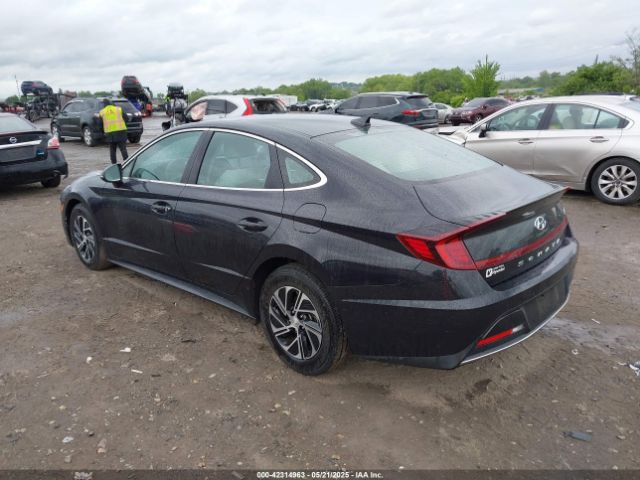 KMHL24JJ7PA059214 Hyundai Sonata Hybrid Blue