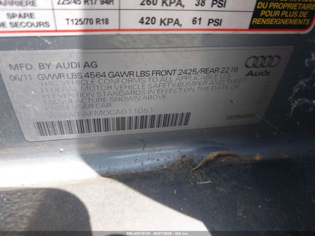 2012 AUDI A3 WAUKFAFM0CA011051 Photo 8