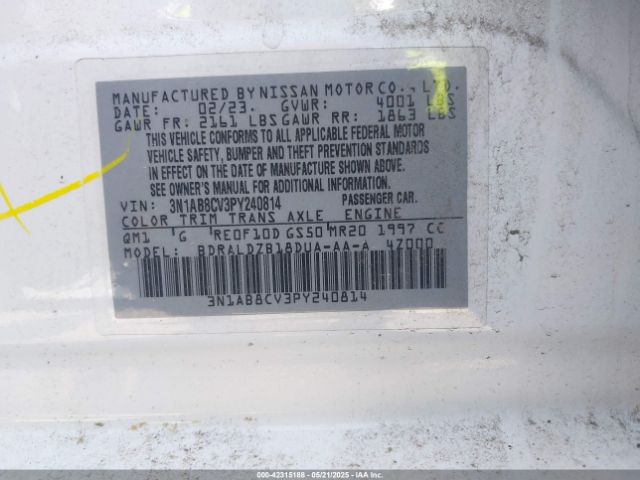 2023 NISSAN SENTRA 3N1AB8CV3PY240814 Photo 8