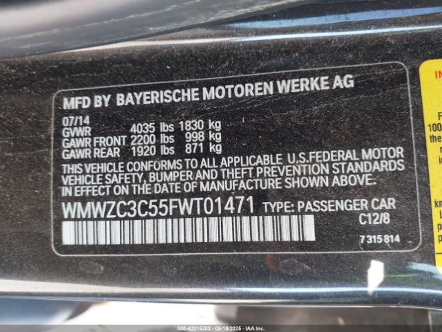 2015 MINI COUNTRYMAN WMWZC3C55FWT01471 Photo 8