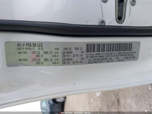 2019 JEEP CHEROKEE 1C4PJMDN1KD251257 Photo 8