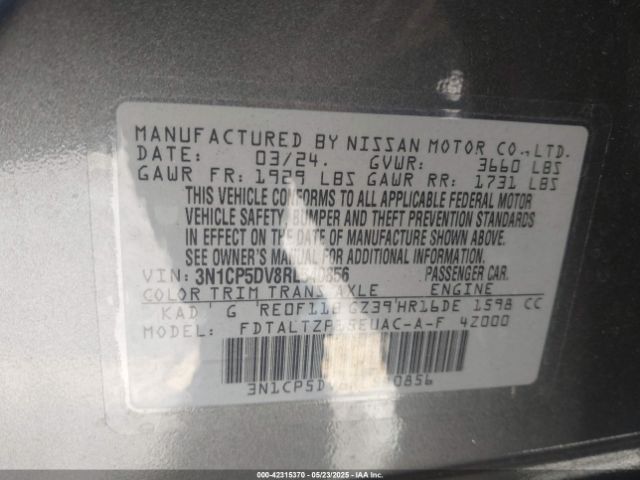 2024 NISSAN KICKS 3N1CP5DV8RL540856 Photo 8