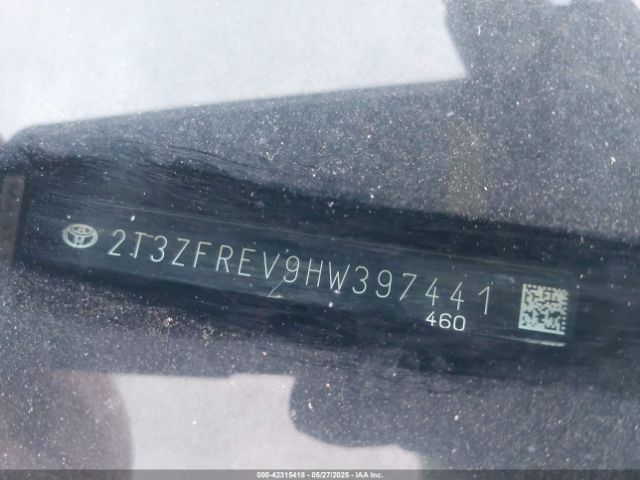 2T3ZFREV9HW397441 Toyota RAV4 LE