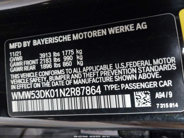 2022 MINI HARDTOP WMW53DK01N2R87864 Photo 8