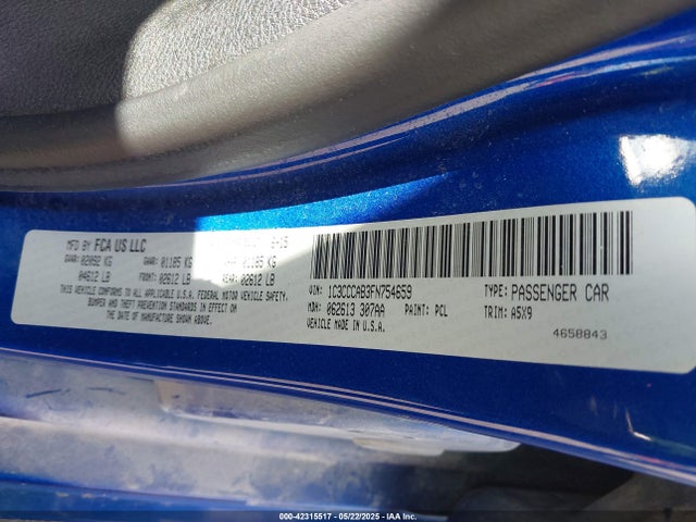 1C3CCCAB3FN754659 Chrysler 200 Limited