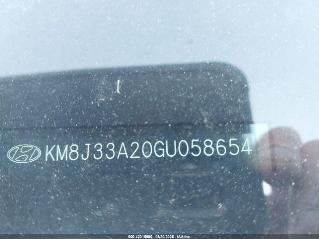 KM8J33A20GU058654 Hyundai Tucson Limited