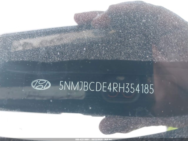 5NMJBCDE4RH354185 Hyundai TUCSON SEL