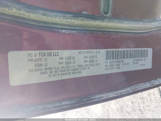 2C3CDXKT4KH622783 Dodge Charger Police Awd