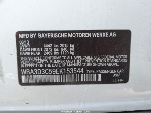 WBA3D3C59EK153544 BMW 328D