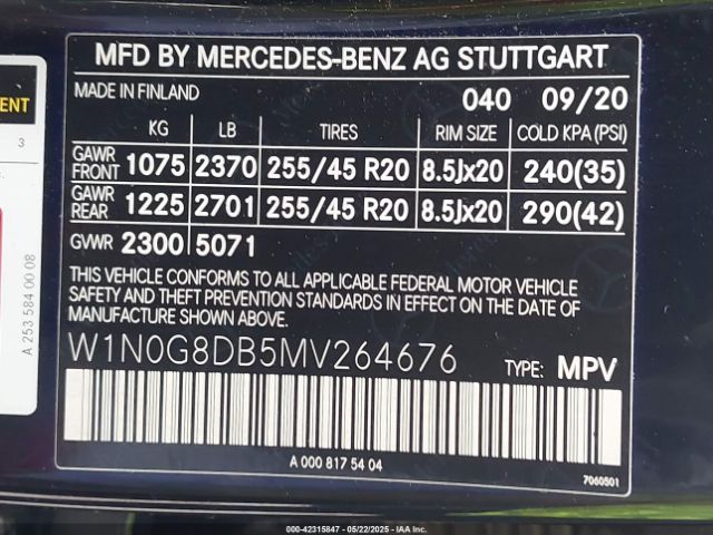 2021 MERCEDES-BENZ GLC 300 W1N0G8DB5MV264676 Photo 8