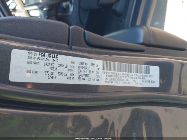 1C4RJFAG7HC890347 Jeep Grand Cherokee Laredo 4x4