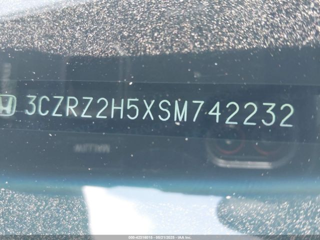3CZRZ2H5XSM742232 Honda Hr-v Awd Sport