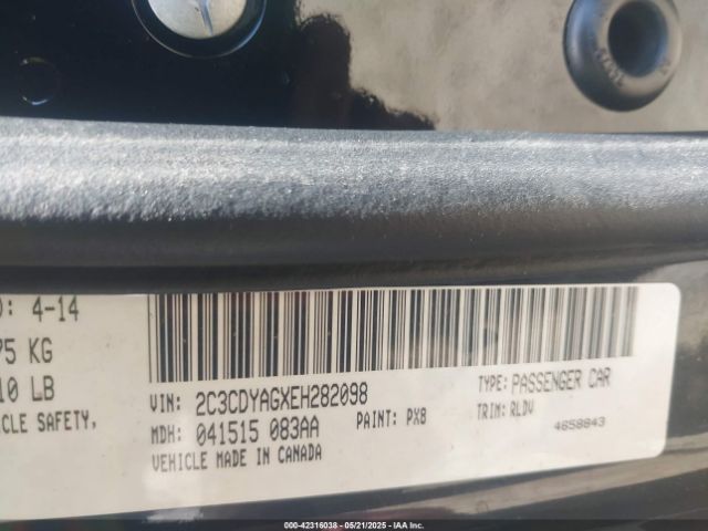 2C3CDYAGXEH282098 Dodge Challenger Rallye Redline