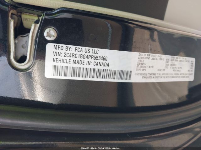 2C4RC1BG4PR553460 Chrysler Pacifica Touring L