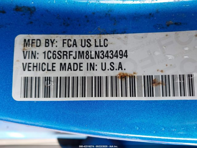 2020 RAM 1500 1C6SRFJM8LN343494 Photo 8