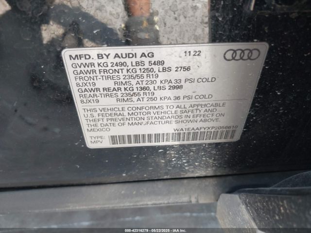 2023 AUDI Q5 WA1EAAFYXP2056610 Photo 8