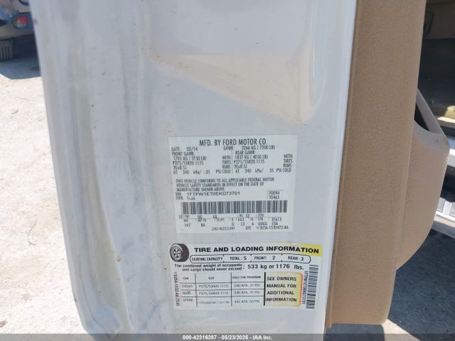 1FTFW1ET0EKD73701 Ford 2014