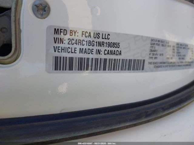 2022 CHRYSLER PACIFICA 2C4RC1BG1NR190855 Photo 8
