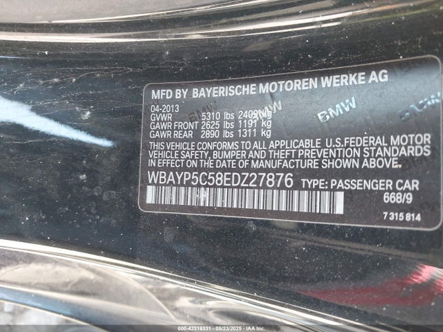 BMW 640i 2014 WBAYP5C58EDZ27876 Image 9
