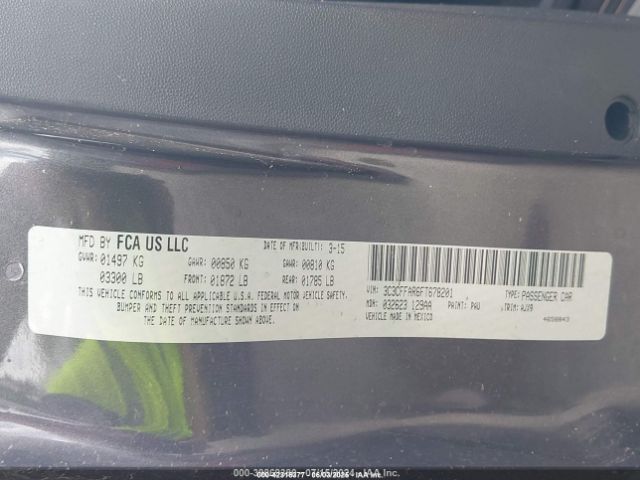 2015 FIAT 500 3C3CFFAR6FT678201 Photo 8