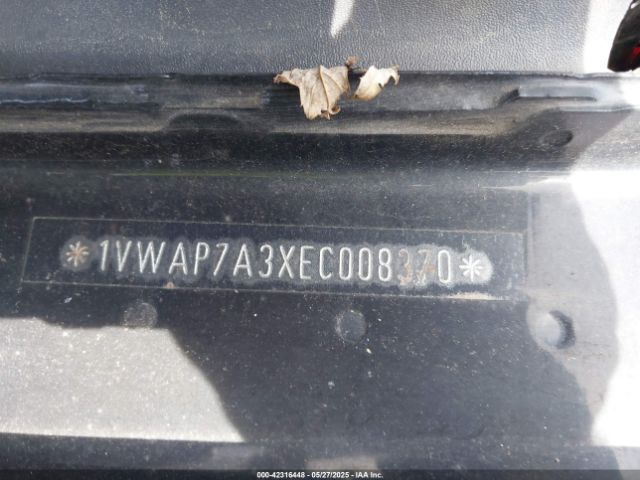1VWAP7A3XEC008370 Volkswagen Passat 2.5l S