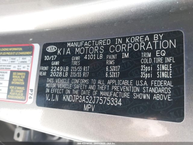 KNDJP3A52J7575334 KIA SOUL +